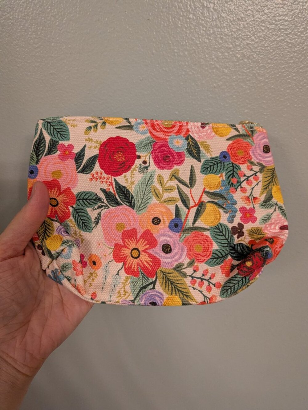 Rifle paper co small zippered pouch in Garden Party - Picture 2 of 4